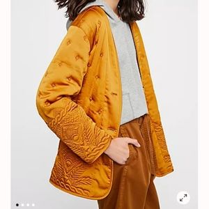 Free people Aces High Liner Quilted Coat